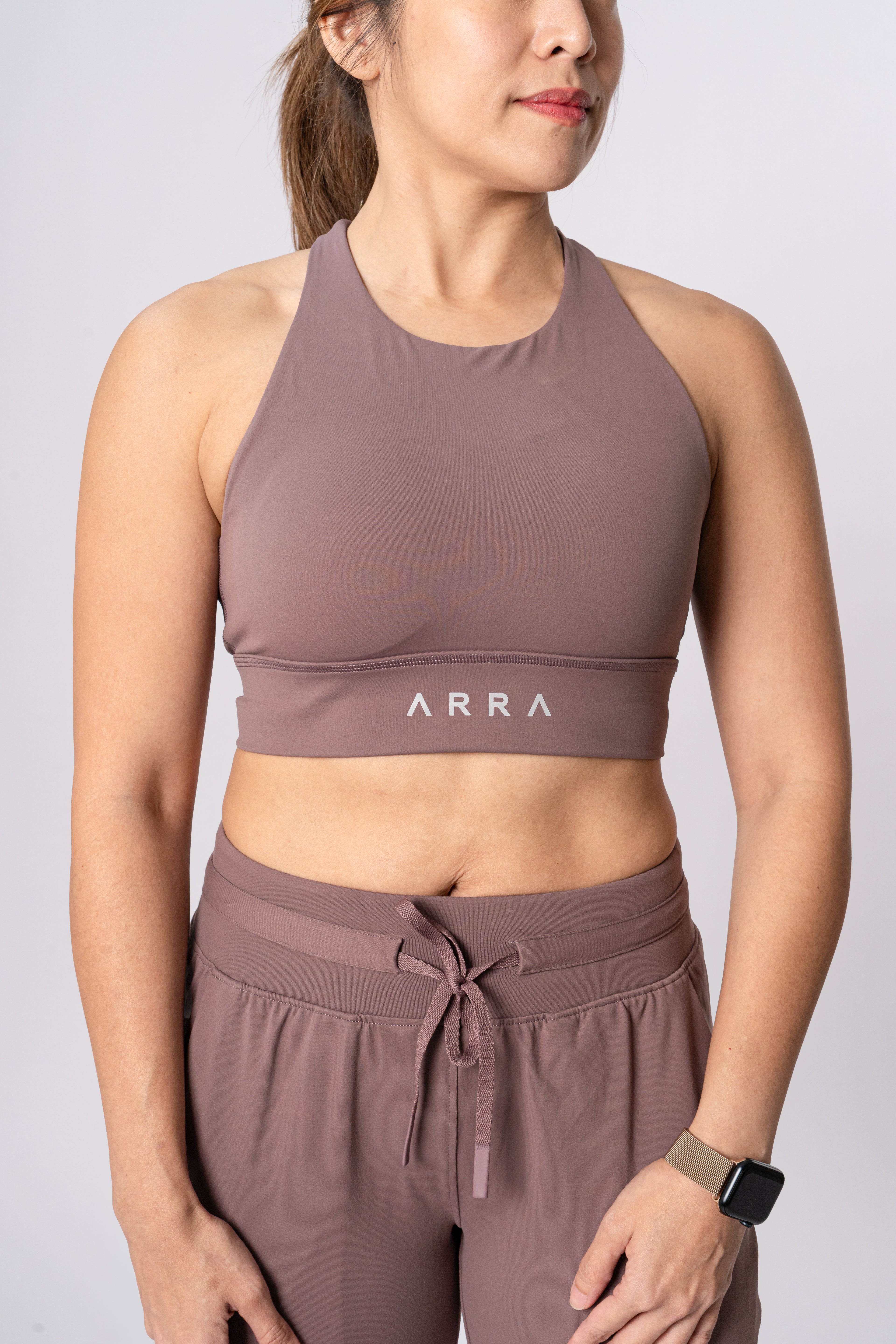 Calle High Neck Crop Top