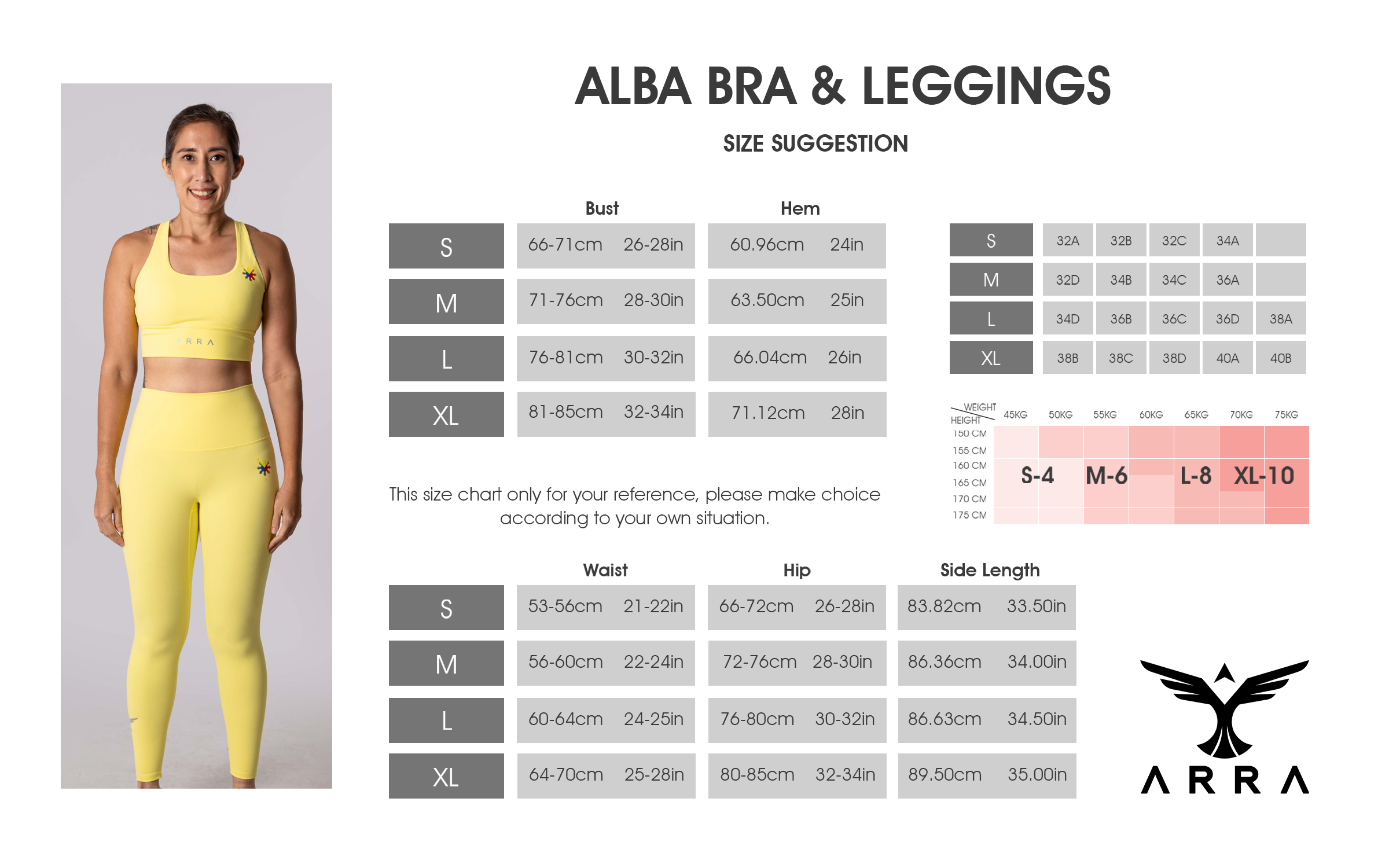 Alba Bra Size Guide